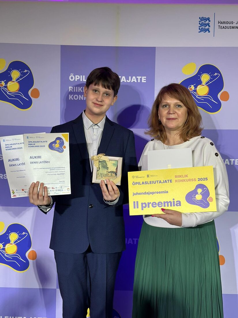 Ученица Digirobo с наградой на Õpilasleiutajate riiklik konkurss